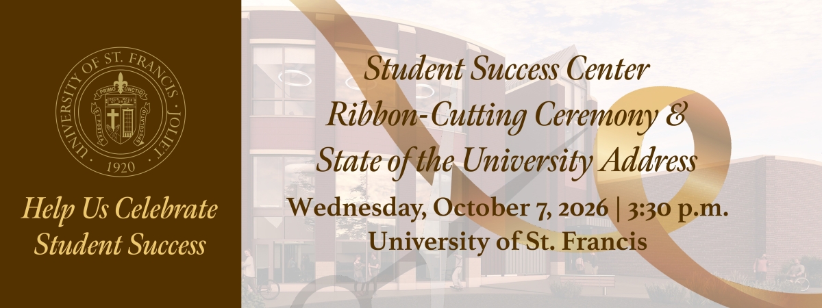 Graphic stating that all are invited to the Student Success Center ribbon cutting ceremony on October 7, 2026 at 3:30 p.m.
