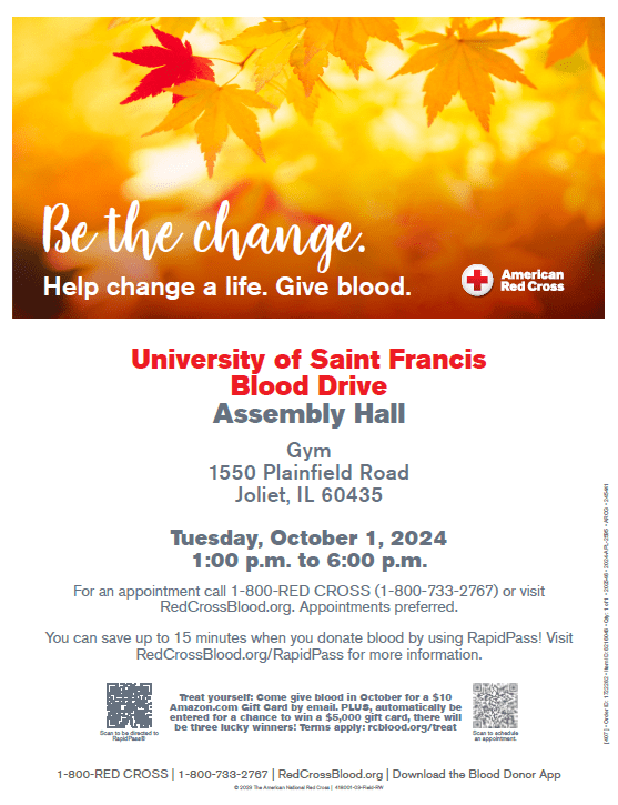 American Red Cross blood drive on Tuesday, October 1, 2024.